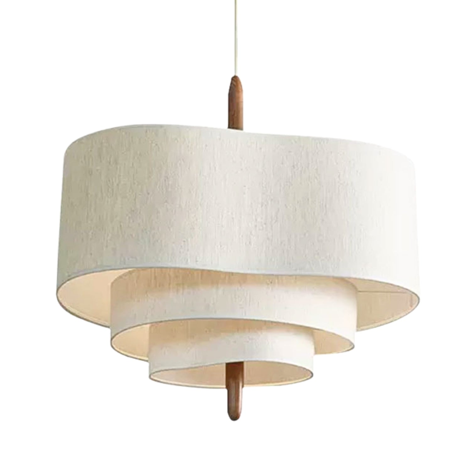Wabi Sabi Pebble Fabric Multi Layer Pendant Lamp