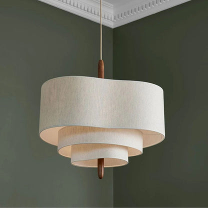 Wabi Sabi Pebble Fabric Multi Layer Pendant Lamp