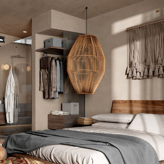 Elena Rattan Pendant Light