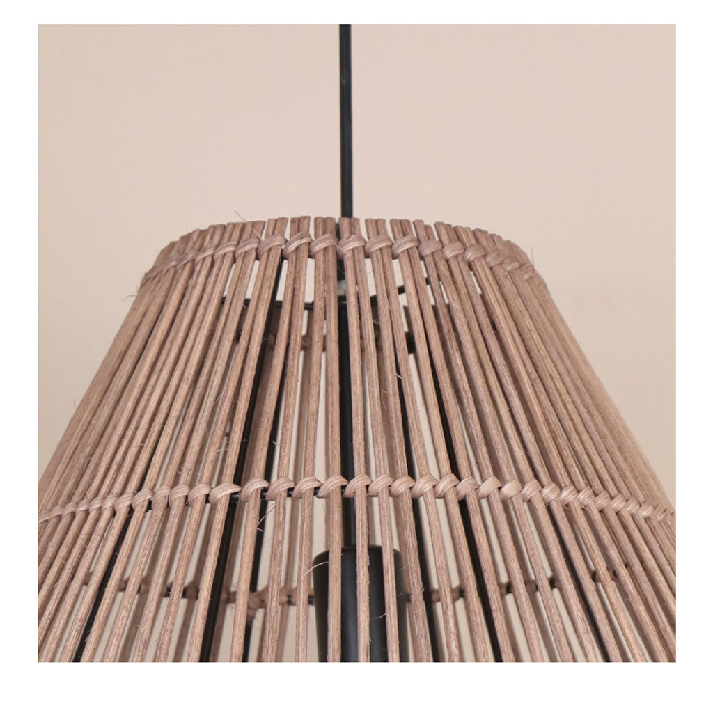 Wabi Sabi Retro Rattan Bedside Pendant Lights