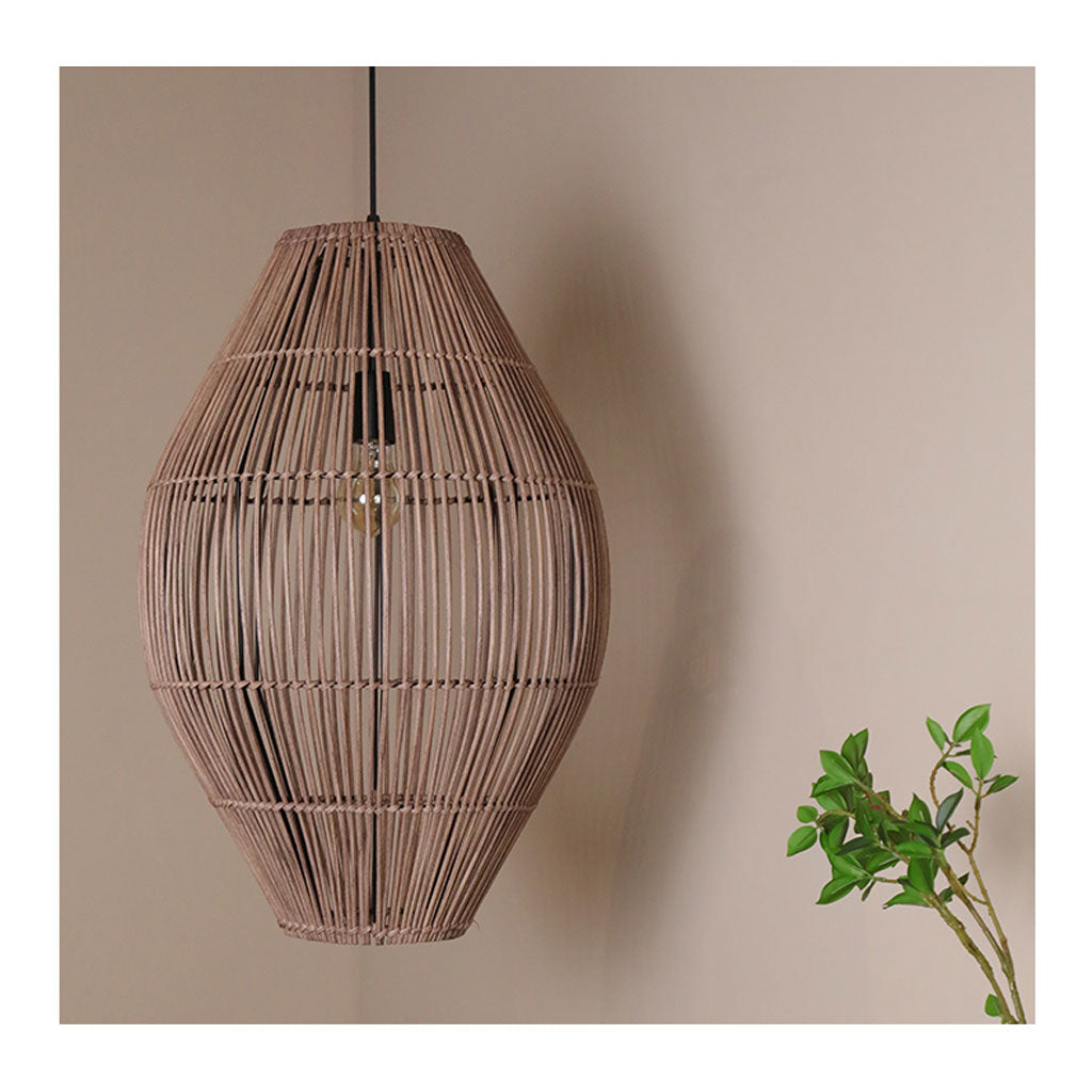 Wabi Sabi Retro Rattan Bedside Pendant Lights