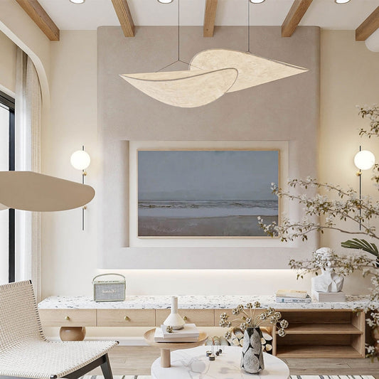 wabi sabi silk cloud pendant lamp for living room