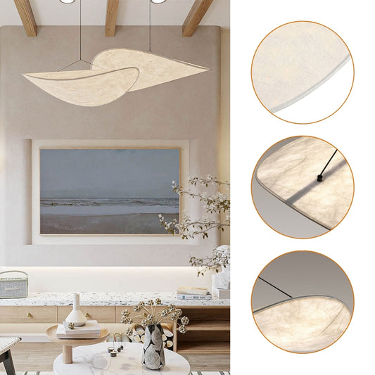 wabi sabi silk cloud pendant light detail