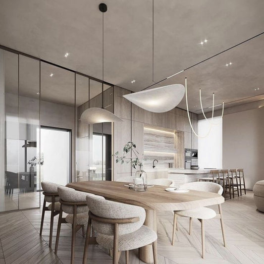 wabi sabi silk cloud pendant light for dining table