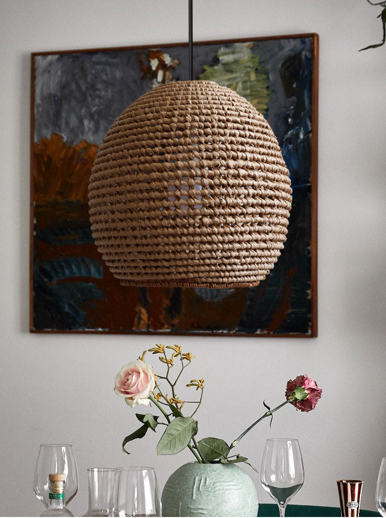 Wekiva Globe Basket Rattan Pendant Light