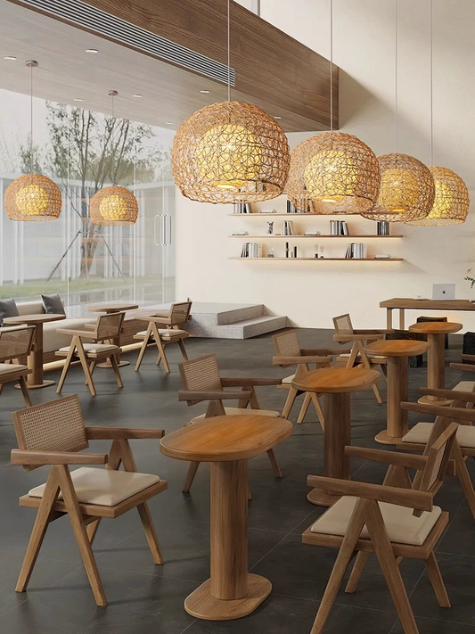 Peynir Basket Rattan Pendant Light