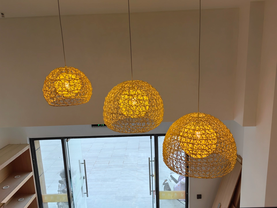 Peynir Basket Rattan Pendant Light