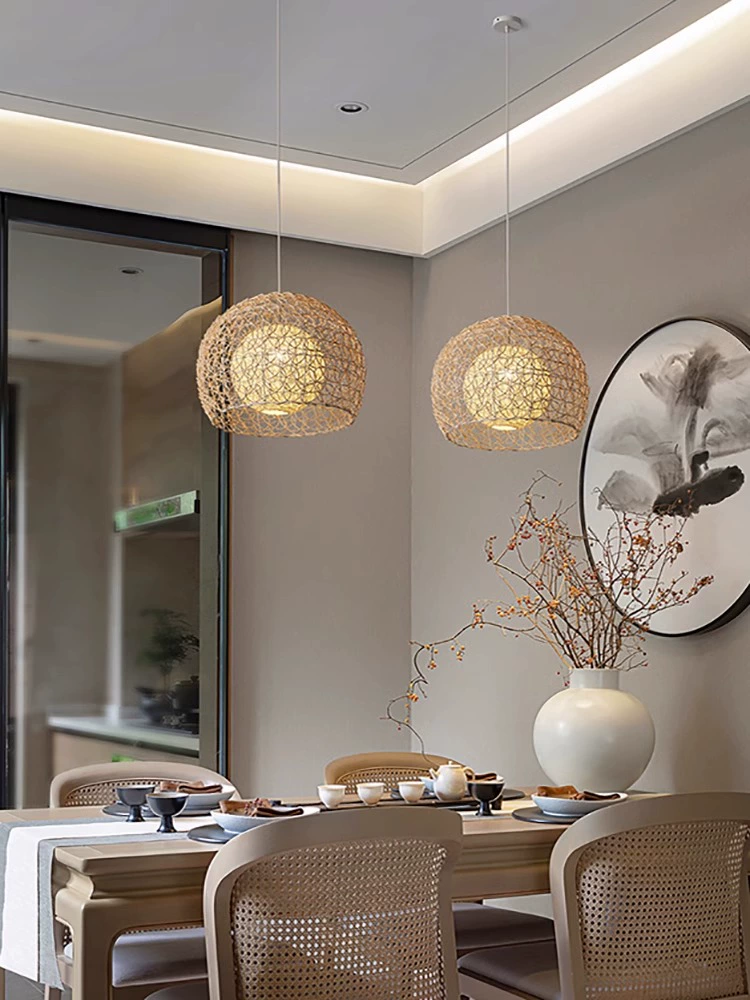 Peynir Basket Rattan Pendant Light