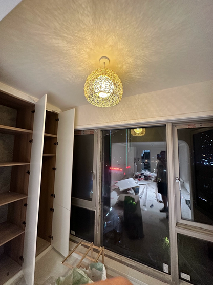 Peynir Basket Rattan Pendant Light
