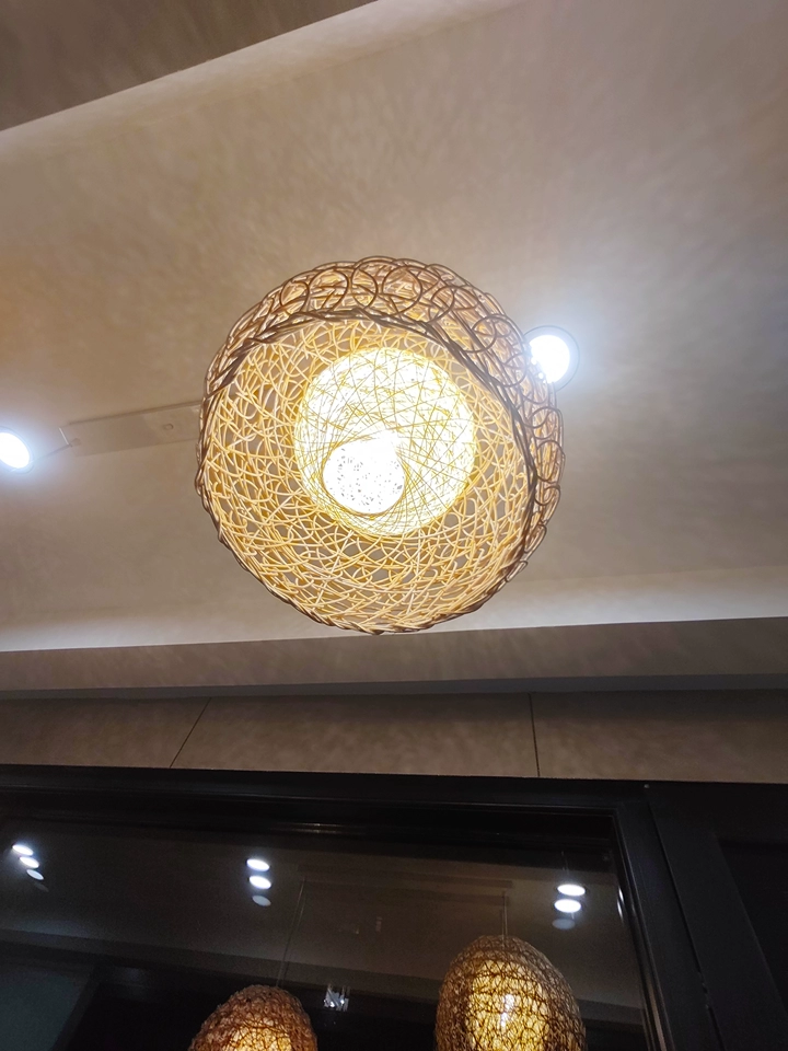 Peynir Basket Rattan Pendant Light