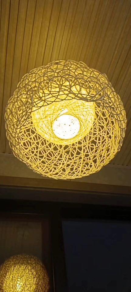 Peynir Basket Rattan Pendant Light
