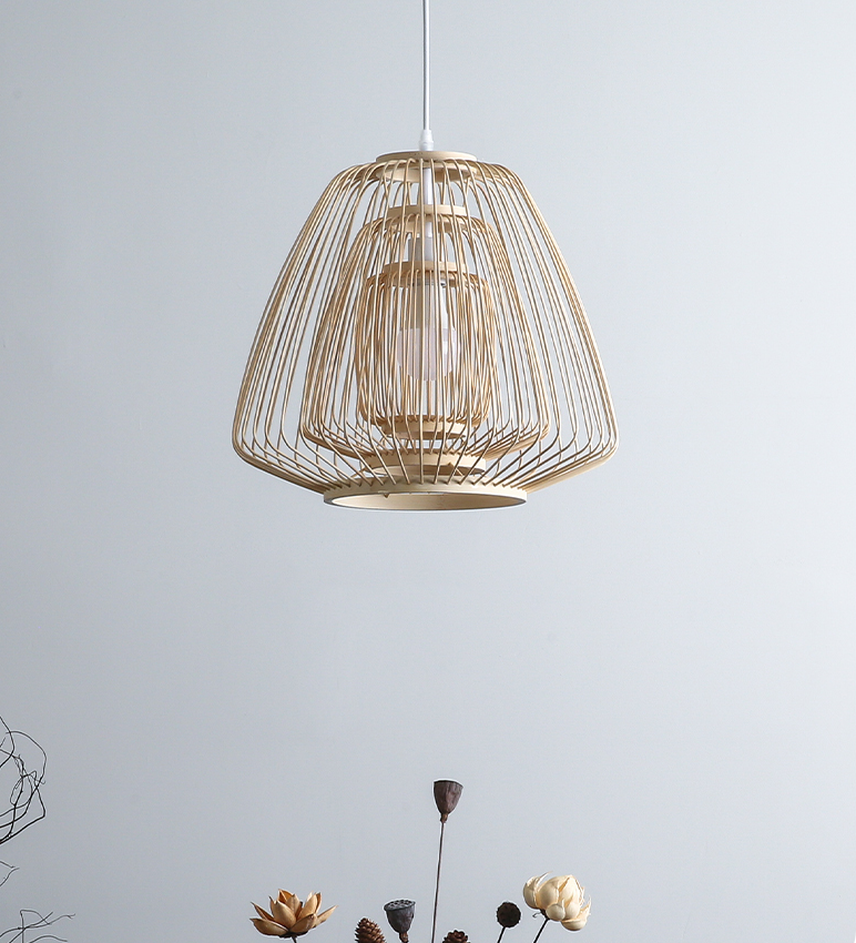 Plura Abstract Bamboo Pendant Light