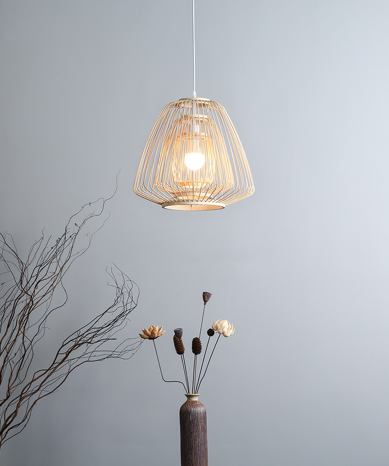 Plura Abstract Bamboo Pendant Light