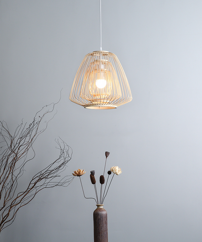 Plura Abstract Bamboo Pendant Light
