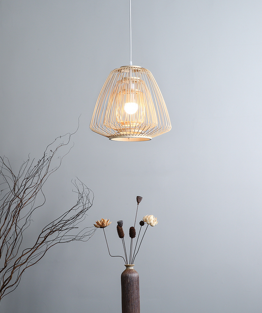 Plura Abstract Bamboo Pendant Light