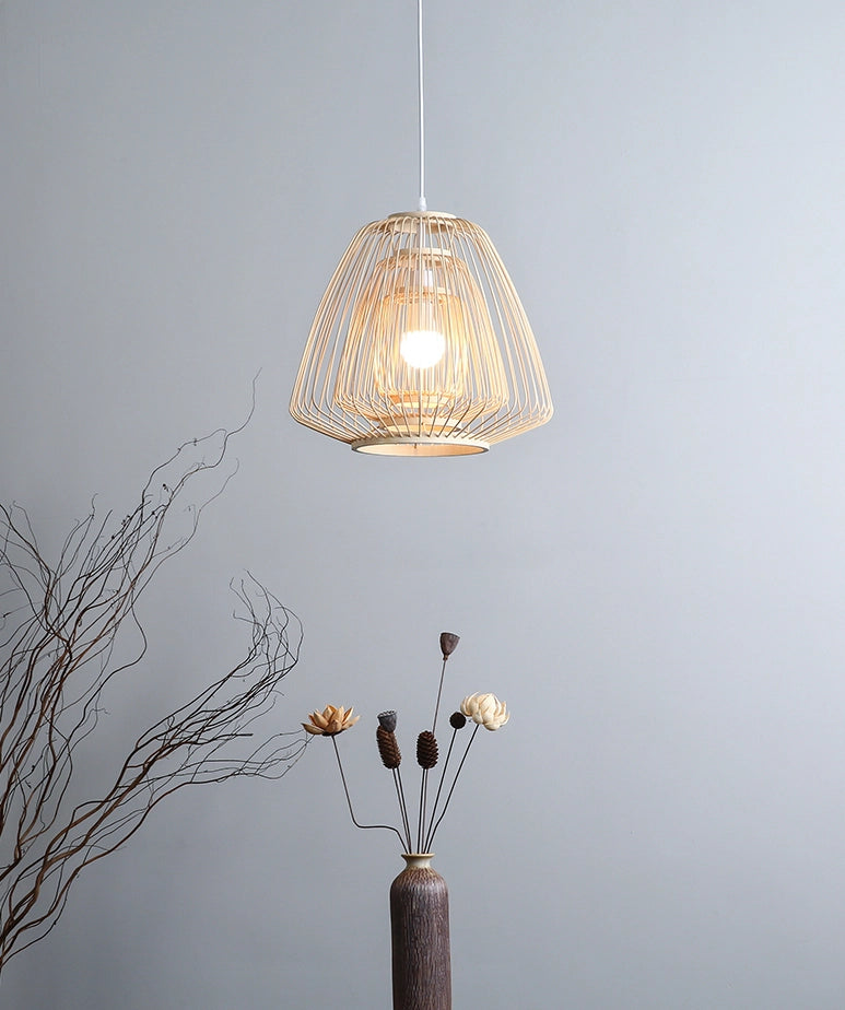 Plura Abstract Bamboo Pendant Light