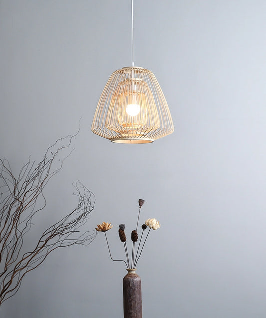 Plura Abstract Bamboo Pendant Light