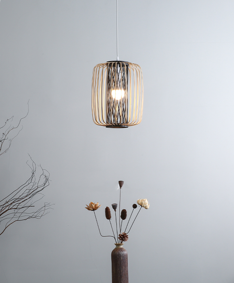 Onyx Natural Lantern Bamboo Pendant Light