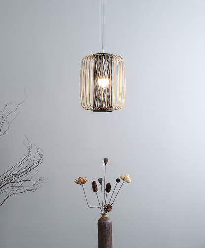 Onyx Natural Lantern Bamboo Pendant Light