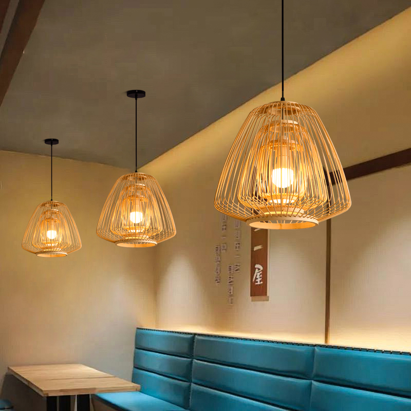 Plura Abstract Bamboo Pendant Light