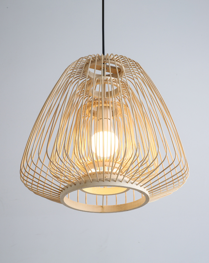 Plura Abstract Bamboo Pendant Light