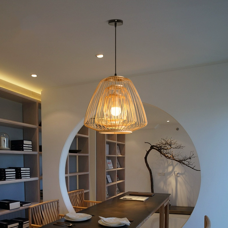 Plura Abstract Bamboo Pendant Light