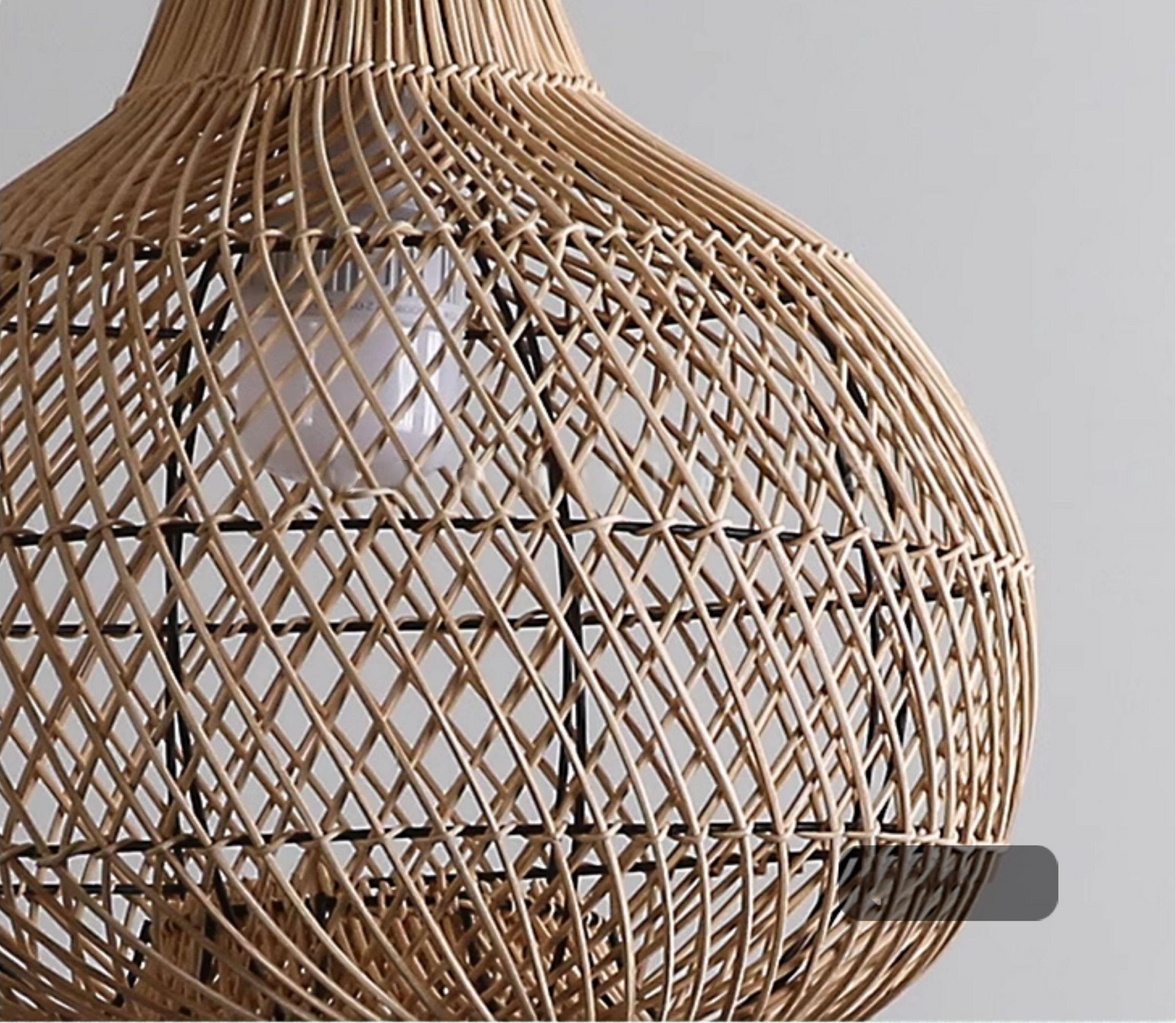 Batcheller Ball Bamboo Rattan Pendant Light