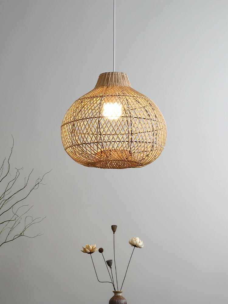 Batcheller Ball Bamboo Rattan Pendant Light