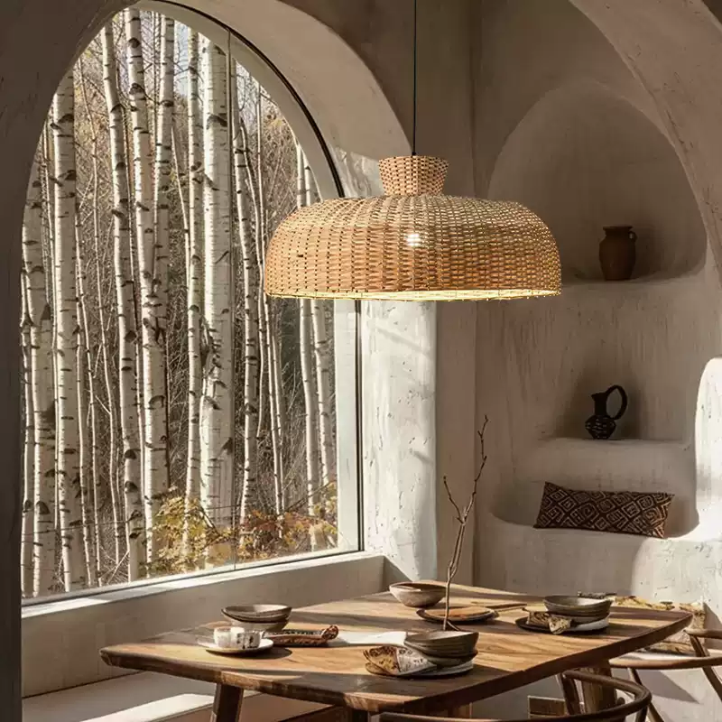 Shihadi Wicker Rattan Pendant Light