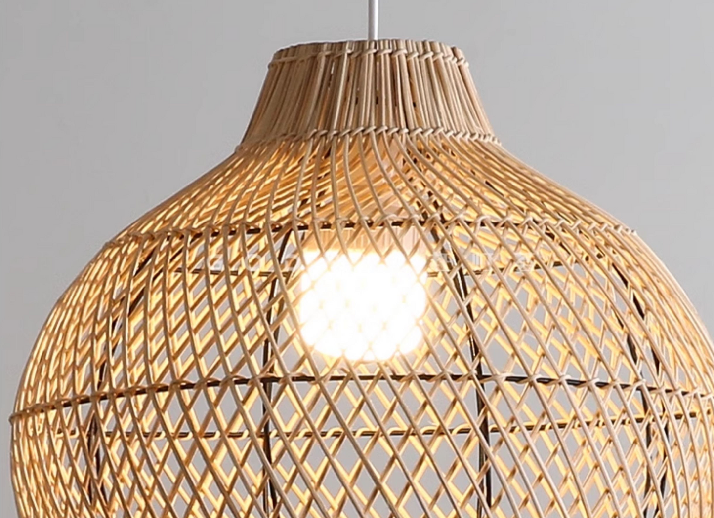 Batcheller Ball Bamboo Rattan Pendant Light