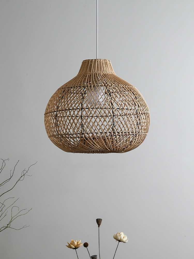 Batcheller Ball Bamboo Rattan Pendant Light