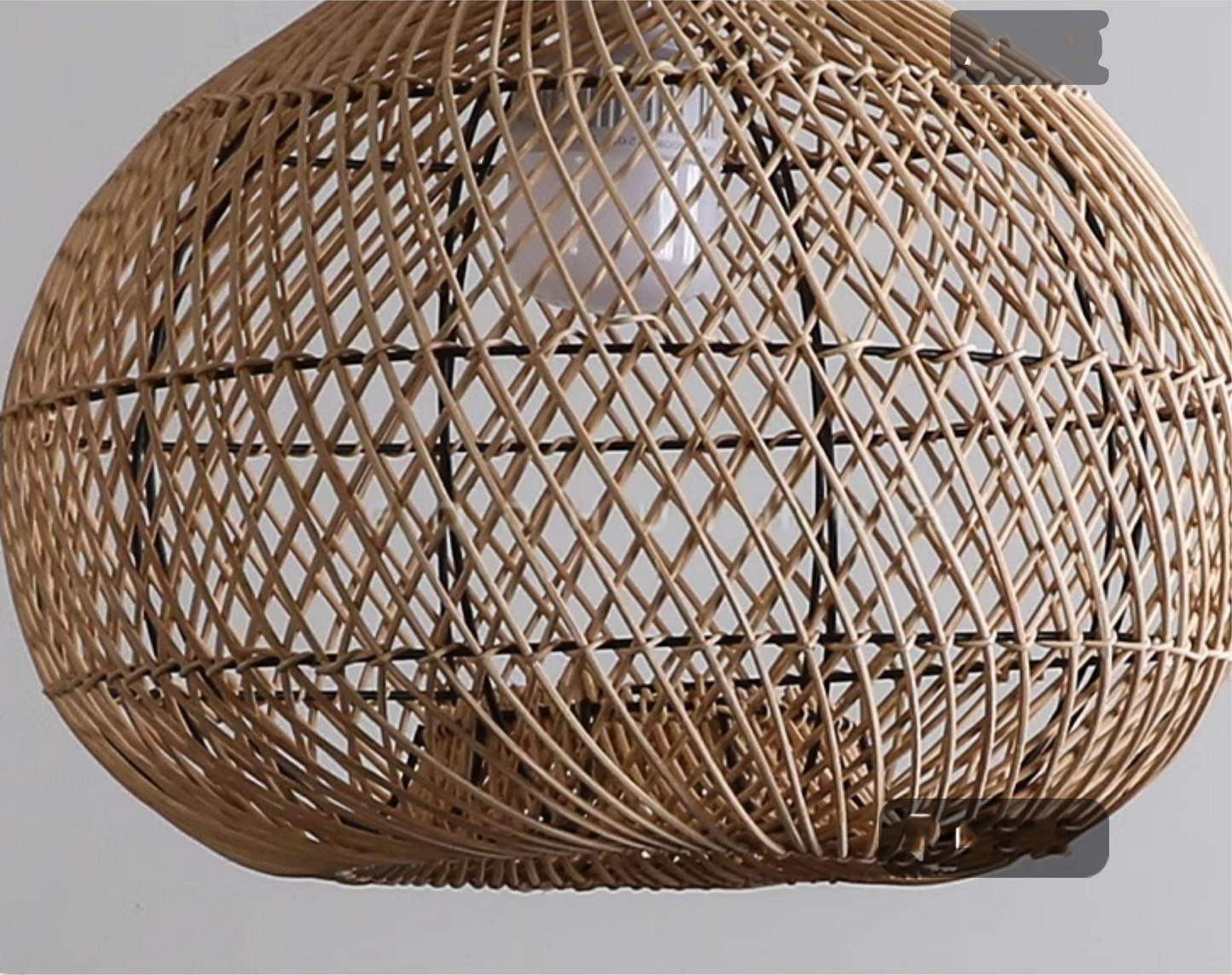 Batcheller Ball Bamboo Rattan Pendant Light