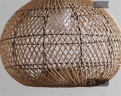 Batcheller Ball Rattan Pendant Light Basket Weave
