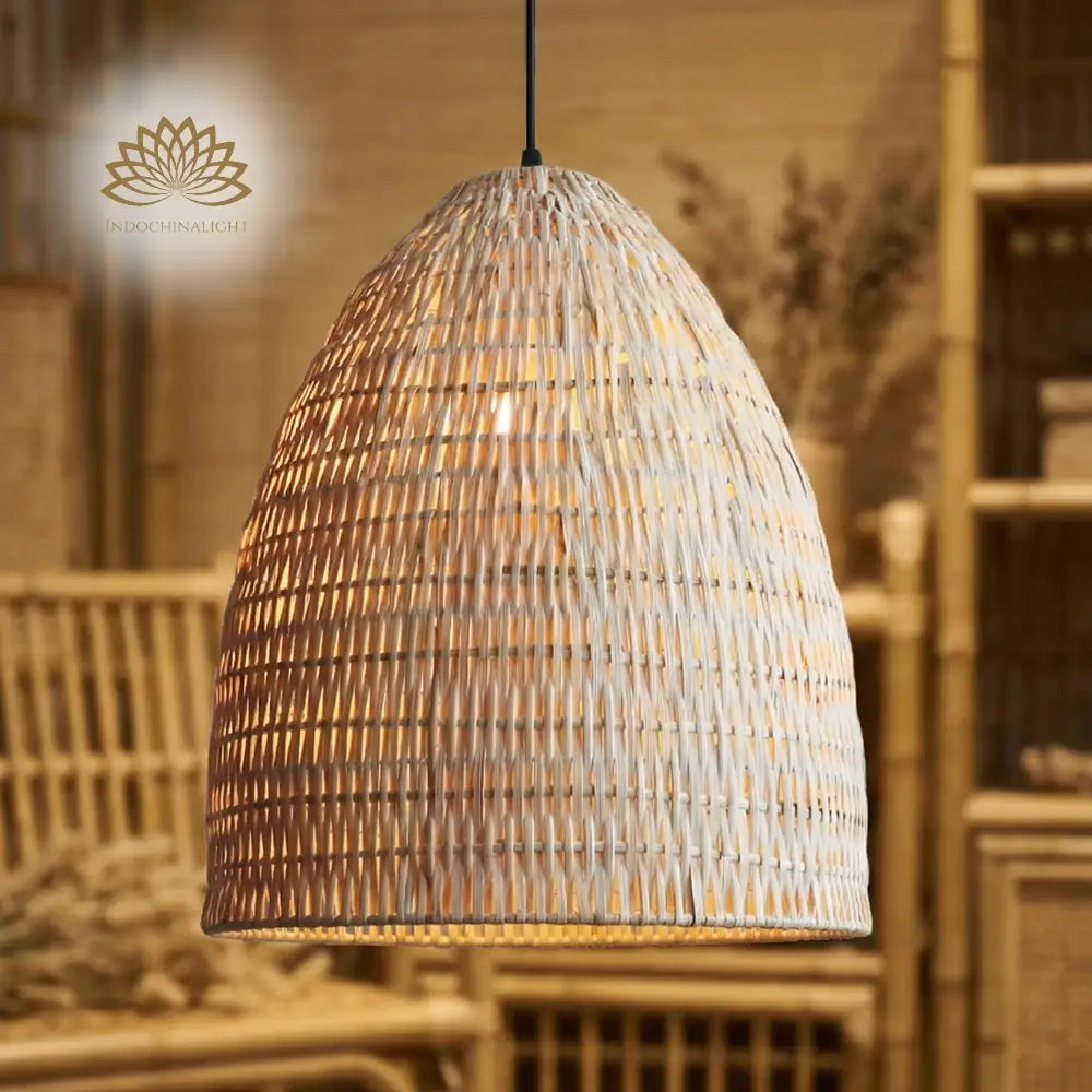 Yujidao White Bamboo Pendant Light