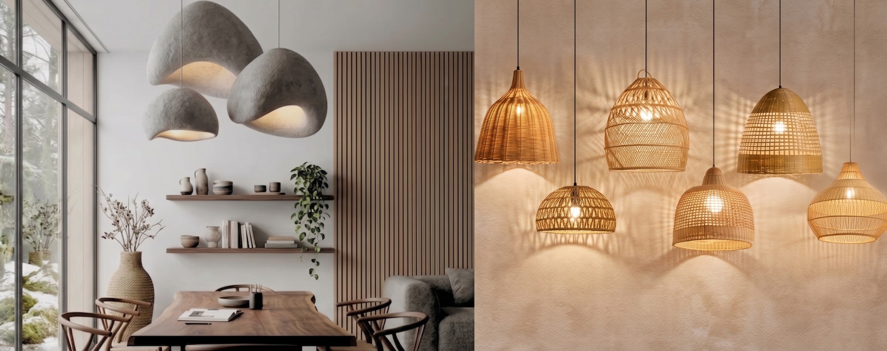 Handcrafted Rattan
Pendant Lights